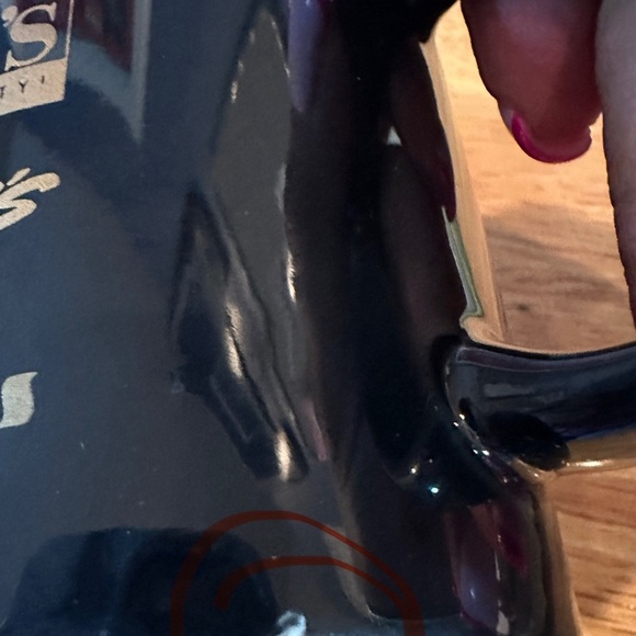 Set 2 Vintage JC Penney Logos Department Store Advertising Coffee Mug Black Gold - Picture 6 of 6